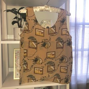 LAST CHANCE | Vintage 1980’s silk sleeveless top